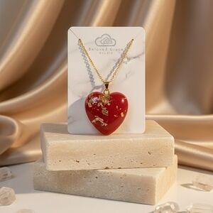 Red Heart Pendant Necklace